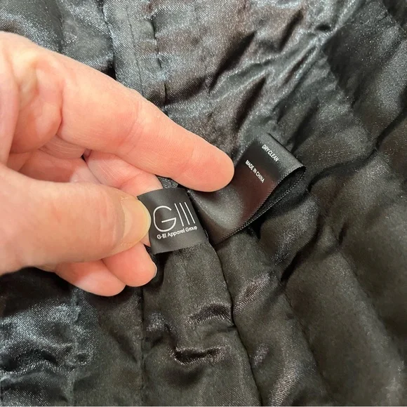 Women's Black Faux Fur Zip-Front Coat with Fur Collar Marc New York 2x NWT - Picture 11 of 15